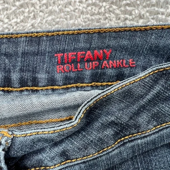 !iT Jeans Tiffany Roll Up Ankle Skinny Jeans Med Wash Blue W22596DB01 Women 10 - Picture 4 of 12